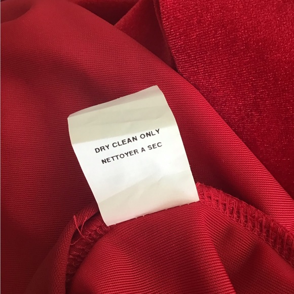 Lori M Collection, Red Velvet Dress, Size 10 - Picture 8 of 9